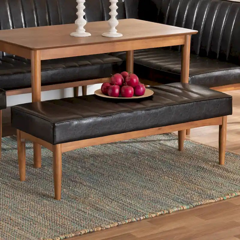 Daymond Mid-Century Modern Dining Bench
