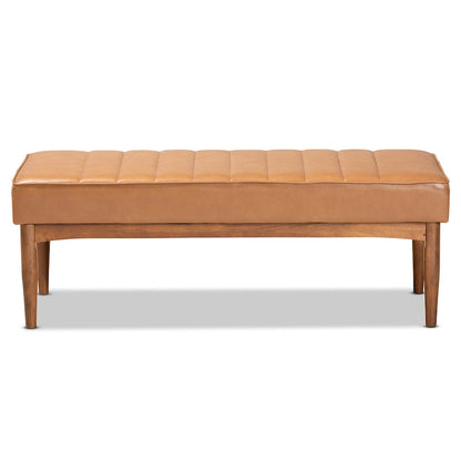 Daymond Mid-Century Modern Dining Bench