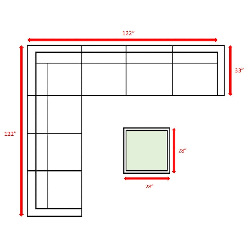 LSI 6 - Person Seating Group with Cushions