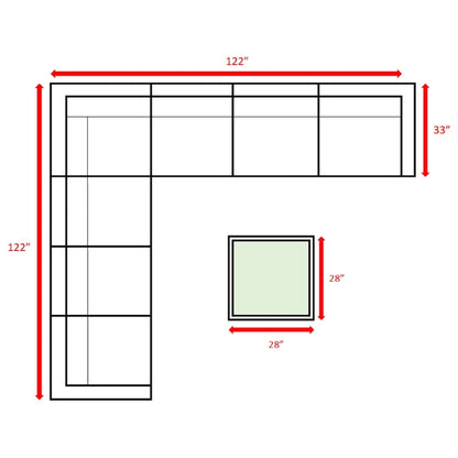 LSI 6 - Person Seating Group with Cushions