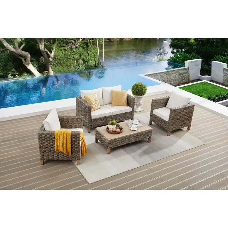 4 - Person Outdoor Seating Group with Cushions