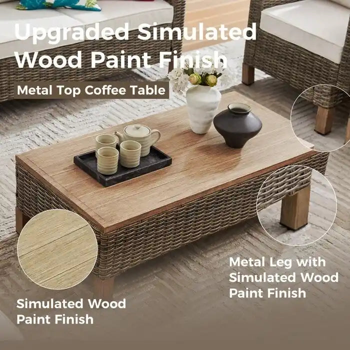 4 - Person Outdoor Seating Group with Cushions