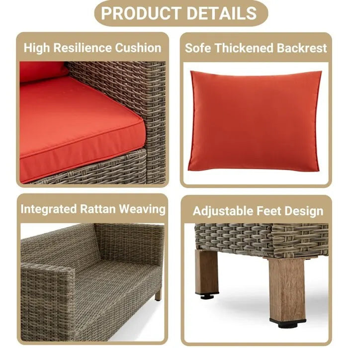 4 - Person Outdoor Seating Group with Cushions