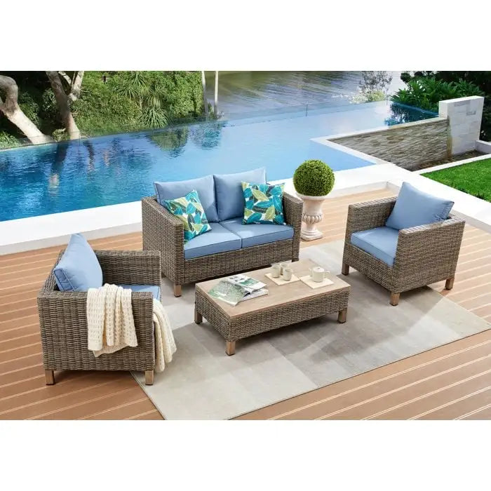 4 - Person Outdoor Seating Group with Cushions