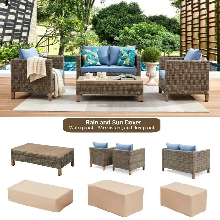 4 - Person Outdoor Seating Group with Cushions