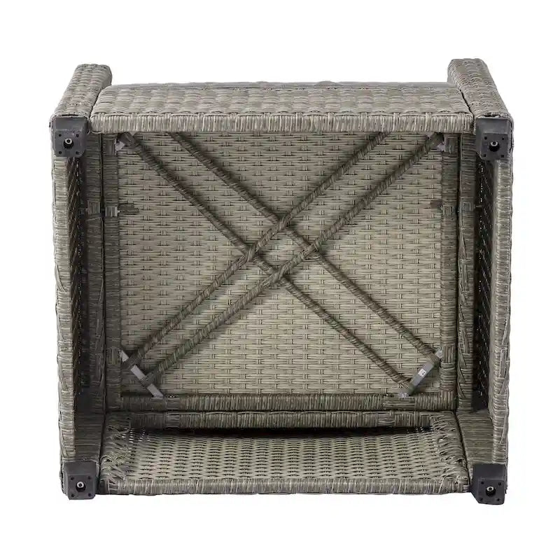 Patio Furniture Sets, 4 Piece Conversation Set Wicker Rattan Sectional Sofa