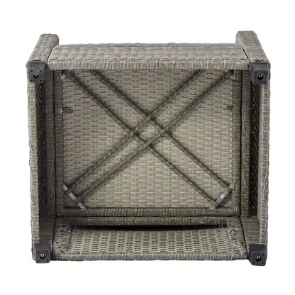 Patio Furniture Sets, 4 Piece Conversation Set Wicker Rattan Sectional Sofa