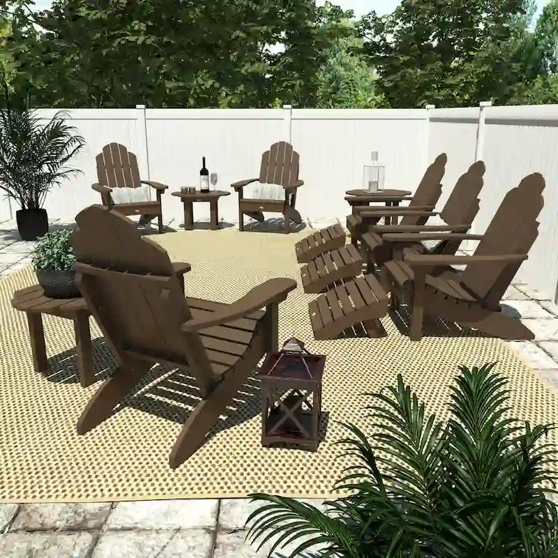 HIGHWOOD 12-Piece Adirondack Patio Conversation Set