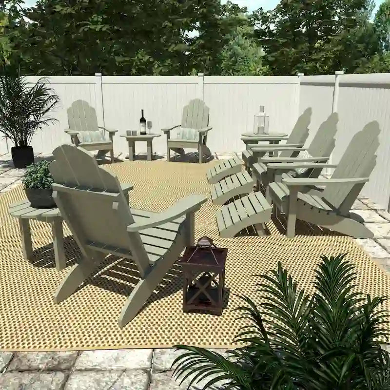HIGHWOOD 12-Piece Adirondack Patio Conversation Set