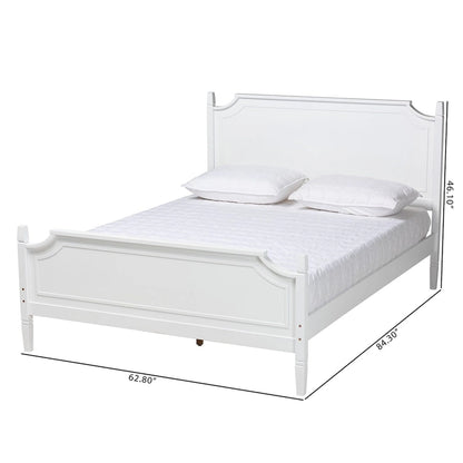 Mariana Classic and Traditional White Finished Wood Platform Bed