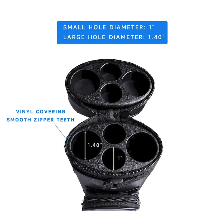 GSE? 2x2 Oval Hard Billiard Pool Cue Stick Carrying Case, Billiard Cue Case Holds 2 Butts/2 Shafts (5 Colors)