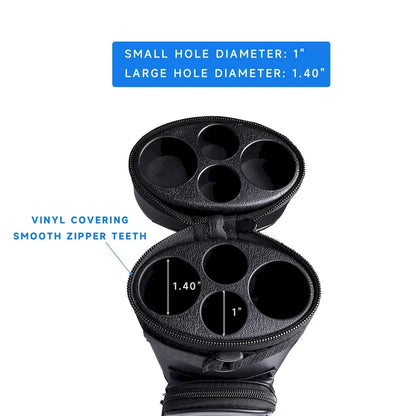 GSE? 2x2 Oval Hard Billiard Pool Cue Stick Carrying Case, Billiard Cue Case Holds 2 Butts/2 Shafts (5 Colors)