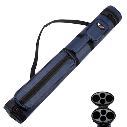 GSE? 2x2 Oval Hard Billiard Pool Cue Stick Carrying Case, Billiard Cue Case Holds 2 Butts/2 Shafts (5 Colors)