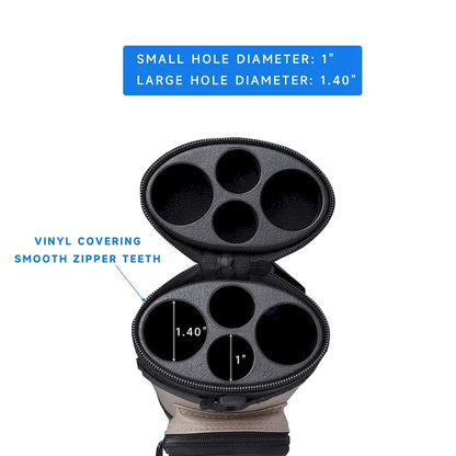 GSE? 2x2 Oval Hard Billiard Pool Cue Stick Carrying Case, Billiard Cue Case Holds 2 Butts/2 Shafts (5 Colors)