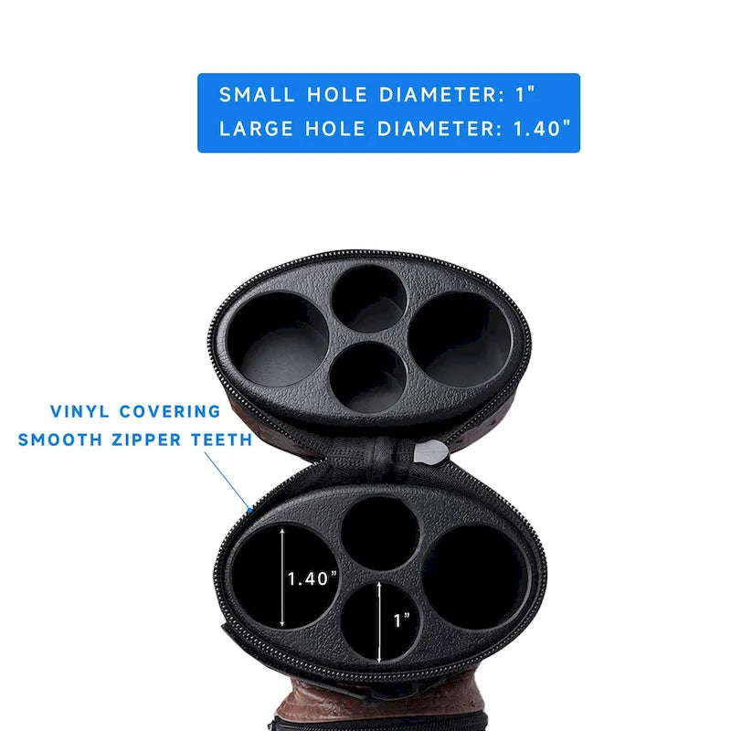 GSE? 2x2 Oval Hard Billiard Pool Cue Stick Carrying Case, Billiard Cue Case Holds 2 Butts/2 Shafts (5 Colors)