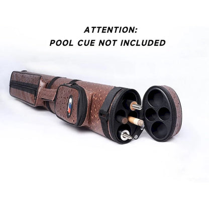 GSE? 2x2 Oval Hard Billiard Pool Cue Stick Carrying Case, Billiard Cue Case Holds 2 Butts/2 Shafts (5 Colors)