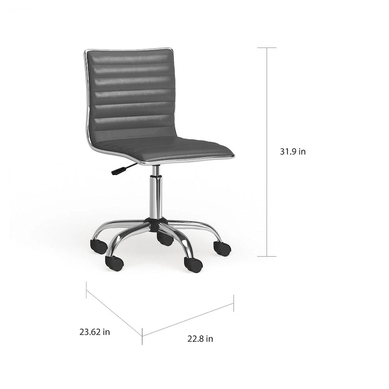 Carson Carrington Lund Modern Chrome Office Chair