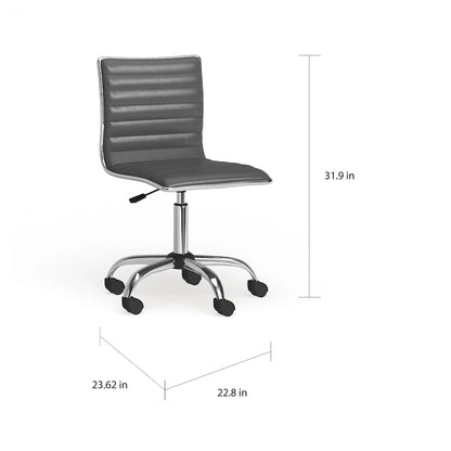 Carson Carrington Lund Modern Chrome Office Chair