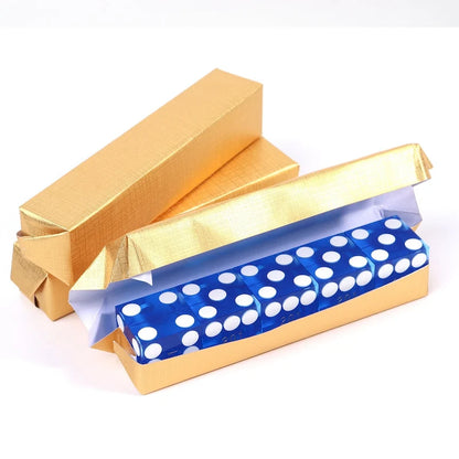 GSE? AAA Grade 19mm Casino Craps Dice Set of 5 with Matching Serialized Numbers for RPG, Dice Stacking, Yahtzee Dice Games