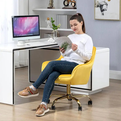 Howtai Swivel Home Office Chair with Rollers