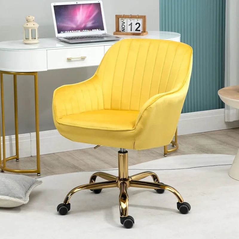 Howtai Swivel Home Office Chair with Rollers