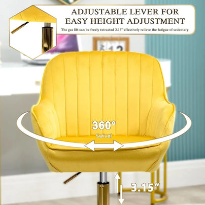 Howtai Swivel Home Office Chair with Rollers