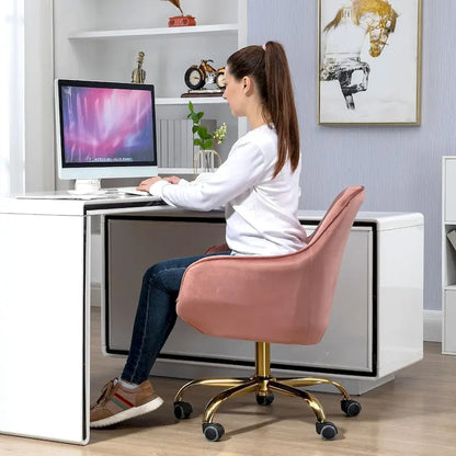 Howtai Swivel Home Office Chair with Rollers