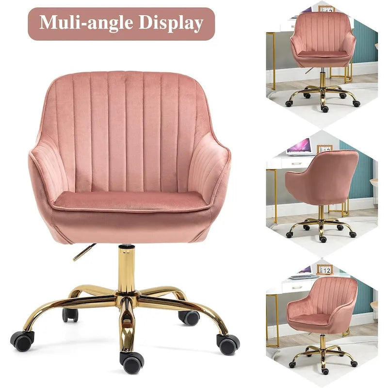 Howtai Swivel Home Office Chair with Rollers