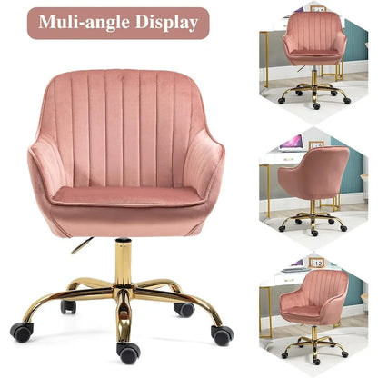 Howtai Swivel Home Office Chair with Rollers