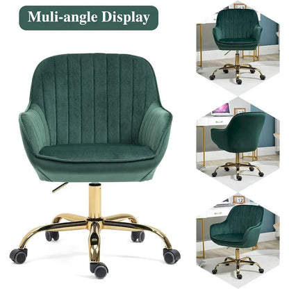 Howtai Swivel Home Office Chair with Rollers