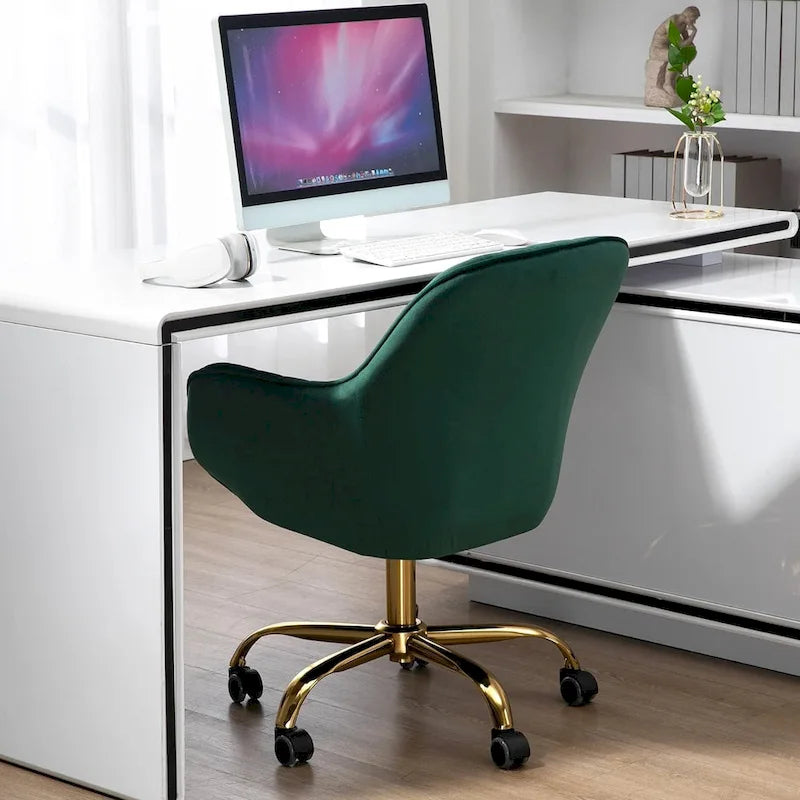 Howtai Swivel Home Office Chair with Rollers