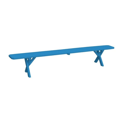 Pine 8' Crossleg Bench