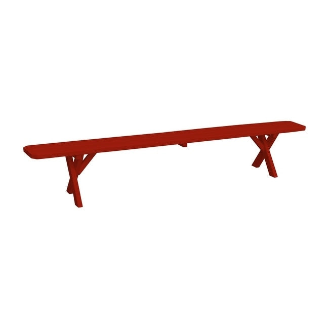 Pine 8' Crossleg Bench