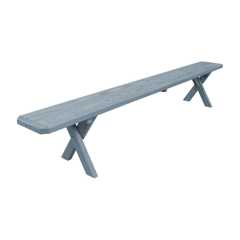 Pine 8' Crossleg Bench