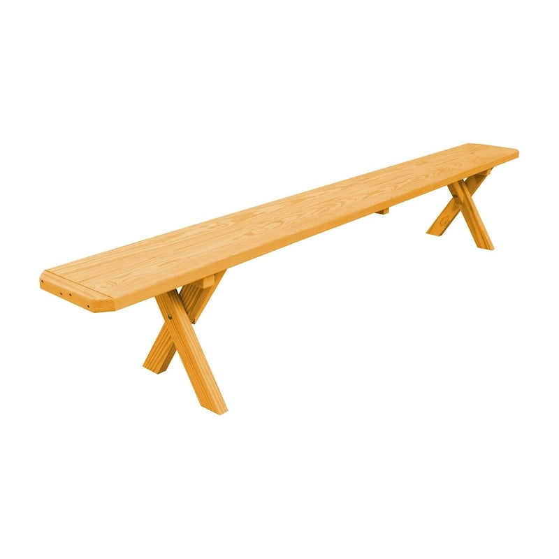 Pine 8' Crossleg Bench