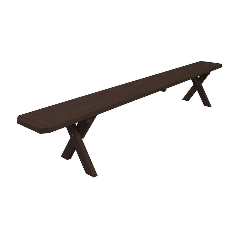 Pine 8' Crossleg Bench