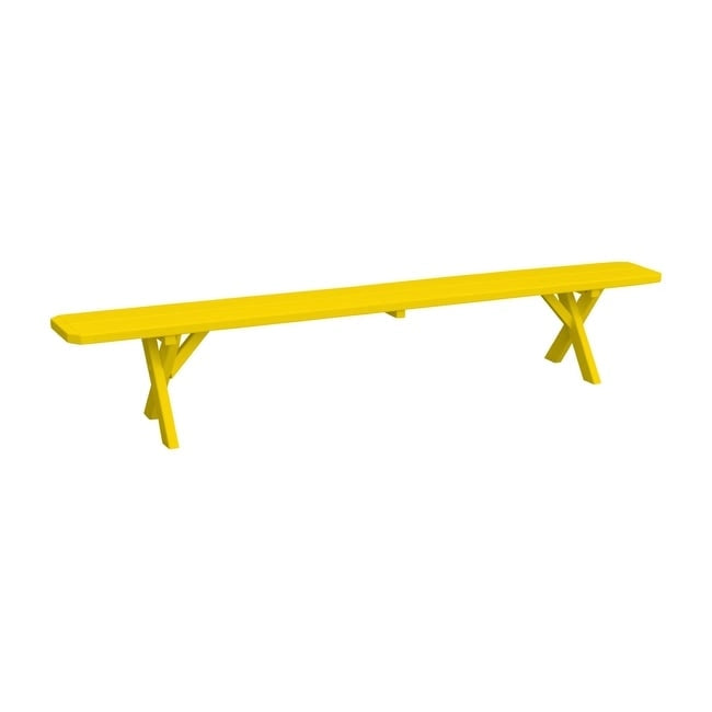 Pine 8' Crossleg Bench