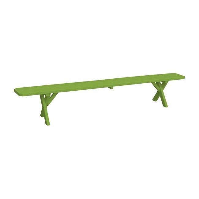Pine 8' Crossleg Bench
