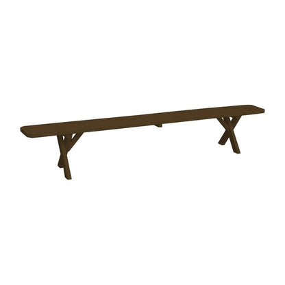 Pine 8' Crossleg Bench