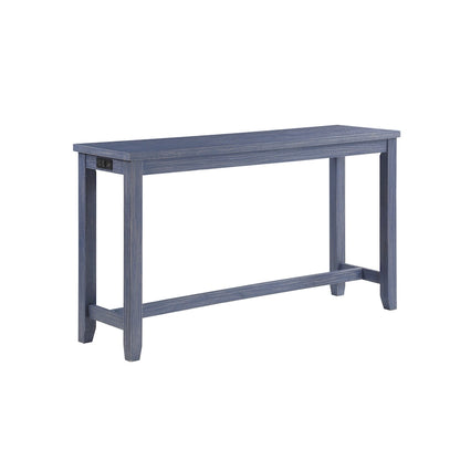 Furniture of America Ibella 64-inch Counter Height Table with USB Port