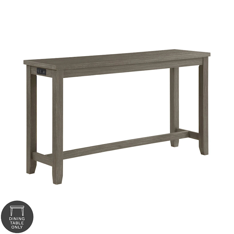 Furniture of America Ibella 64-inch Counter Height Table with USB Port