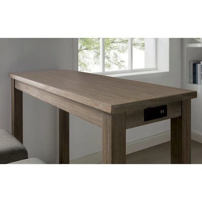 Furniture of America Ibella 64-inch Counter Height Table with USB Port