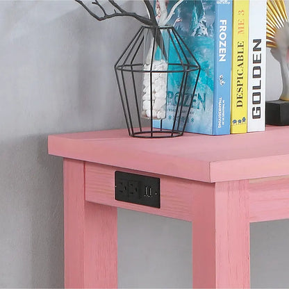 Furniture of America Ibella 64-inch Counter Height Table with USB Port