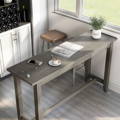 Furniture of America Ibella 64-inch Counter Height Table with USB Port