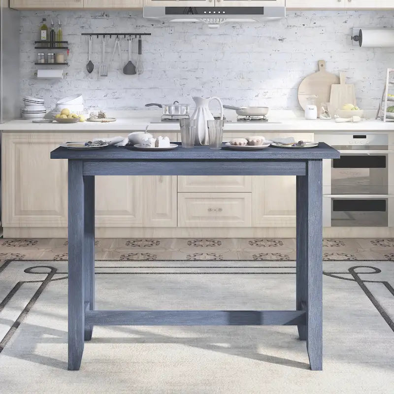 Furniture of America Ibella 64-inch Counter Height Table with USB Port