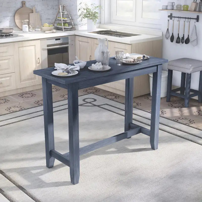 Furniture of America Ibella 64-inch Counter Height Table with USB Port