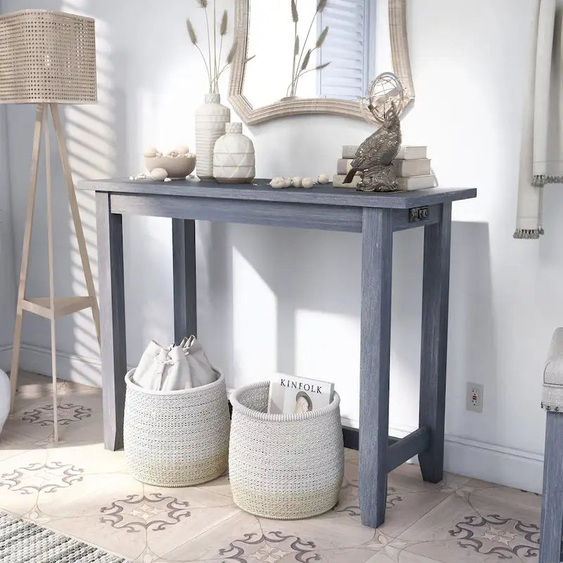 Furniture of America Ibella 64-inch Counter Height Table with USB Port