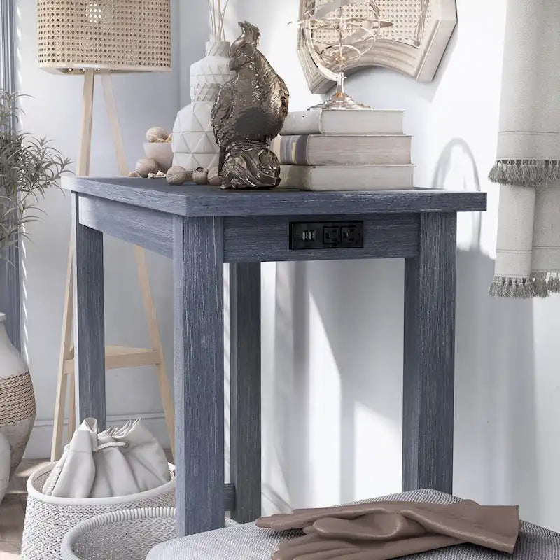 Furniture of America Ibella 64-inch Counter Height Table with USB Port