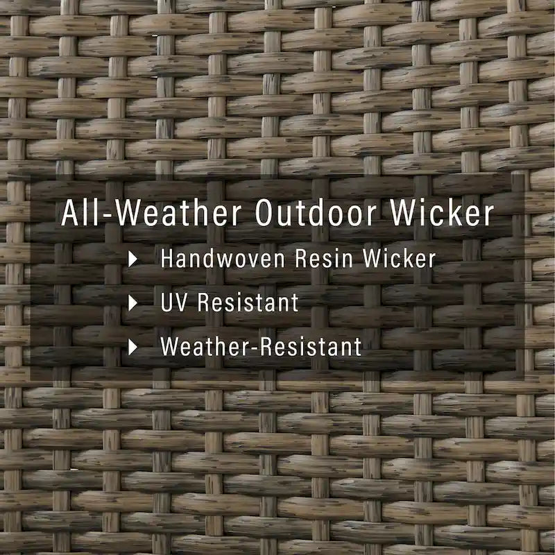 Rockport Outdoor Wicker High Back Loveseat - 67 W x 28 D x 37.5 H