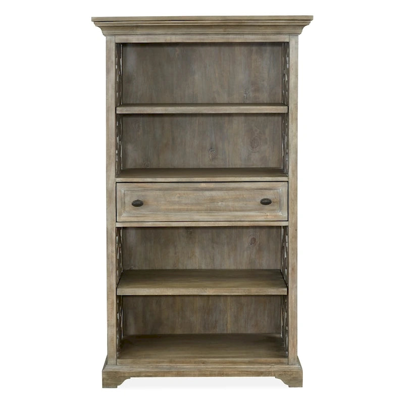 Tinley Park Traditional Dove Tail Grey Bookcase